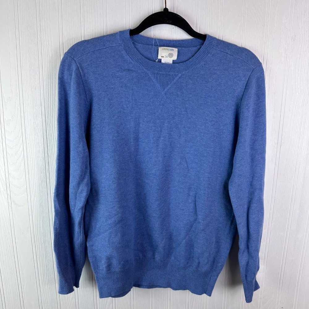 Crew Cuts Blue Sweater Size 14‎ NWOT 100% Cotton